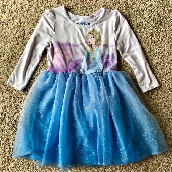 frozen long sleeve dress